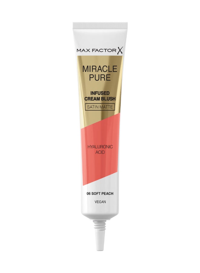 Miracle Pure Cream Infused Blush - Soft Peach, 15ml