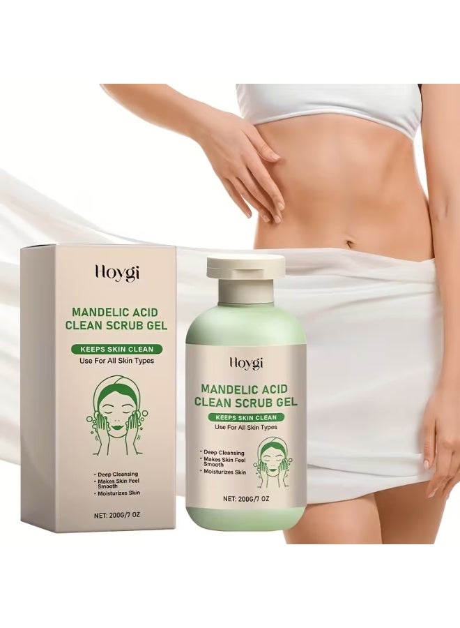Hoygi Mandelic Acid Facial Scrub Gel – Pore Cleansing, Oil Control & Radiance Booster for All Skin Types