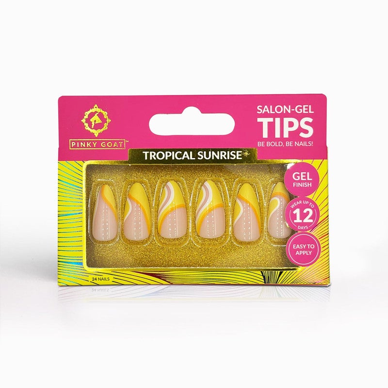 Salon Gel Tips Tropical Sunrise