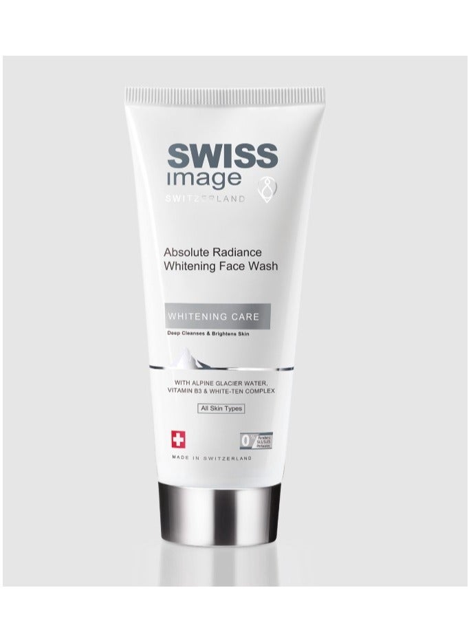 Absolute Radiance Face Wash Brightening Care with Niacinamide, 200 ml, Deeply Cleanses, Removes Make Up, Gives Even Toned & Glowing Skin, Reduces Pigmentation & Blemishes, All Skin Types, Men & Women, Swiss Made (Packaging May Vary)