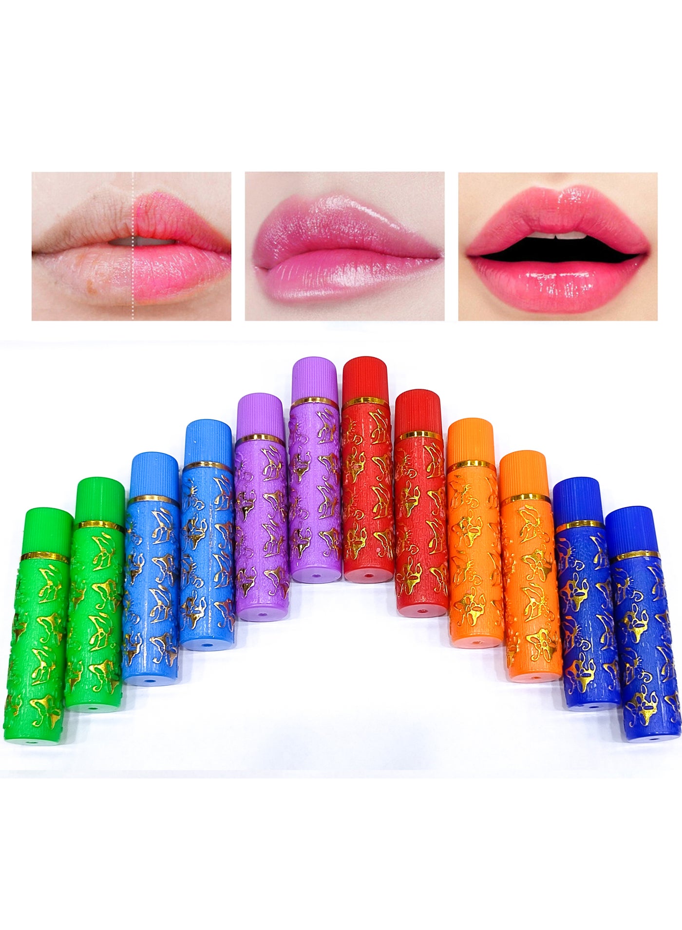 12 Piece Top Lady Halet Magic Lipstick Set ( Color May Vary )