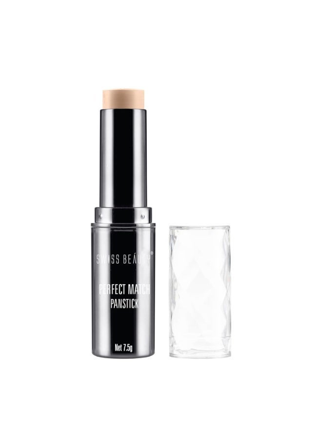 Perfect Match Panstick Concealer ,Lightweight, Full Coverage Concealer With Natural And Dewy Finish For Face Makeup, Easy To Apply With Hand Stick Applicator , Shade-03, 7.5Gm.