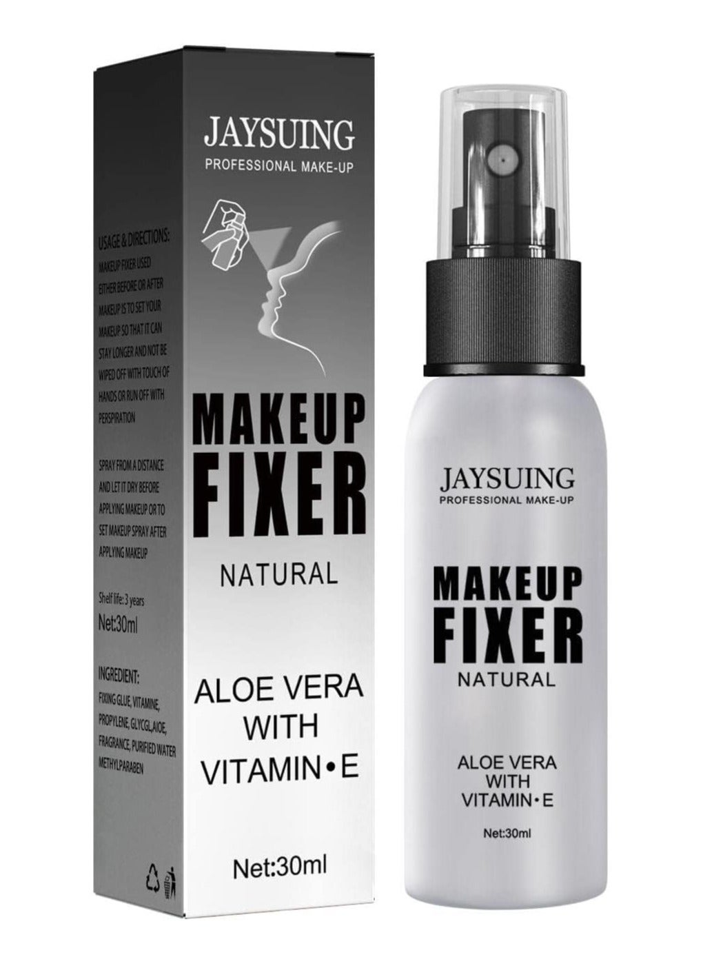Jaysuing Makeup Setting Spray, Moisturizing, Oil Control, Long-lasting Makeup, Natural Matte Refreshing Fixer, Cosmetics, 30g