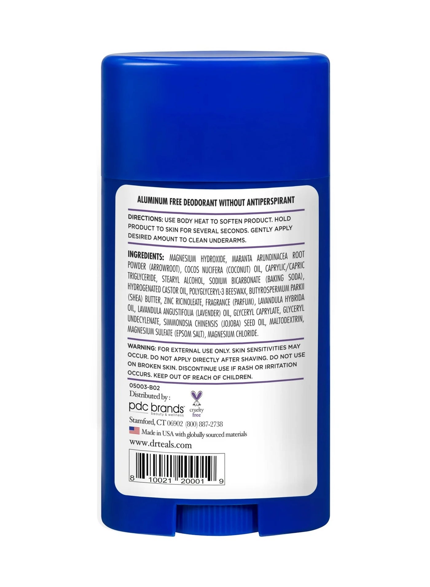 Dr Teal's Aluminum Free Deodorant Lavender Vanilla 75G - image 2