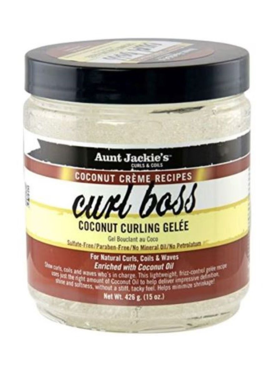 AUNT JaCKIE'S CURL BOSS COCONUT CURLING GEL 15oz