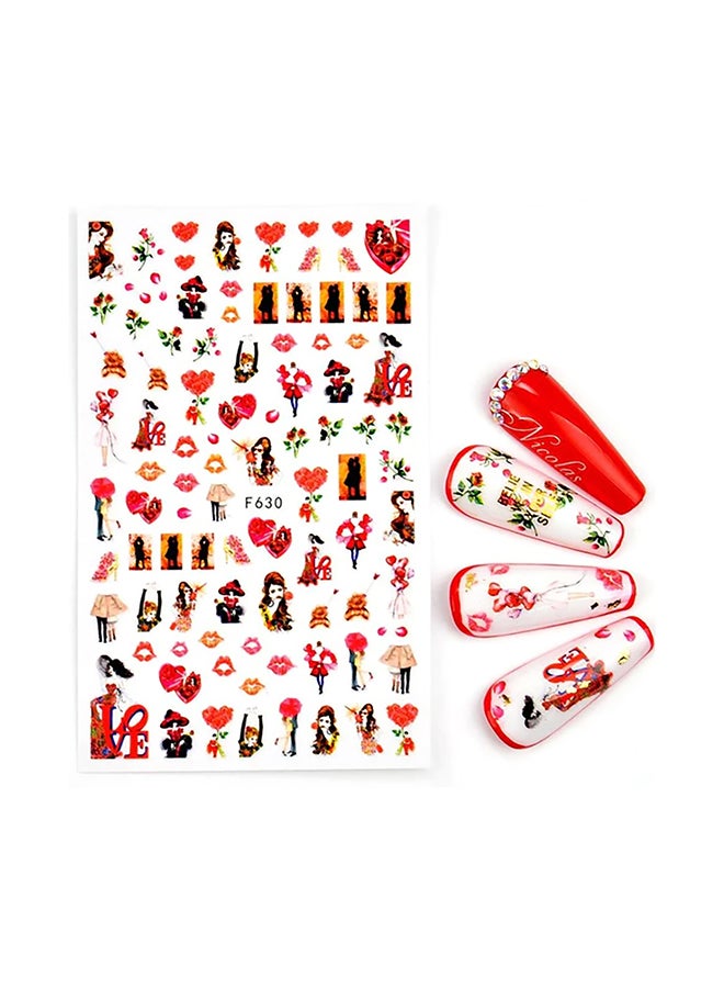 3D Design Stickers For Nails Art Decoration F630