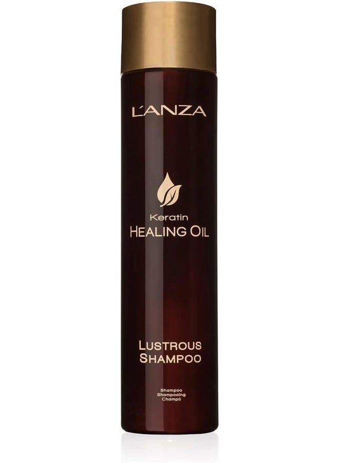 Keratin Healing Oil Lustrous Shampoo for Dry Damaged Hair, Moisture Shampoo Nourishes & Boosts Hair Shine & Strength, Sulfate Free, Cruelty Free Shampoo & Paraben Free Hair Care