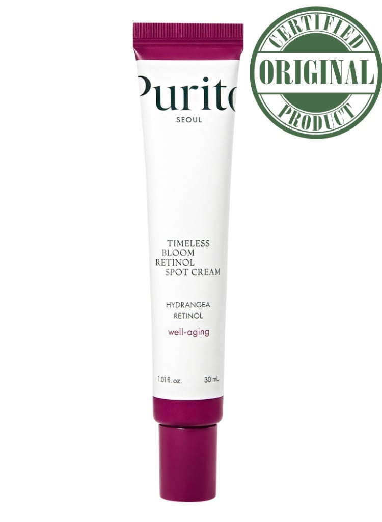 Anti-Aging & Wrinkle Correction – PURITO Timeless Bloom Retinol Spot Cream for Fine Lines & Uneven Texture