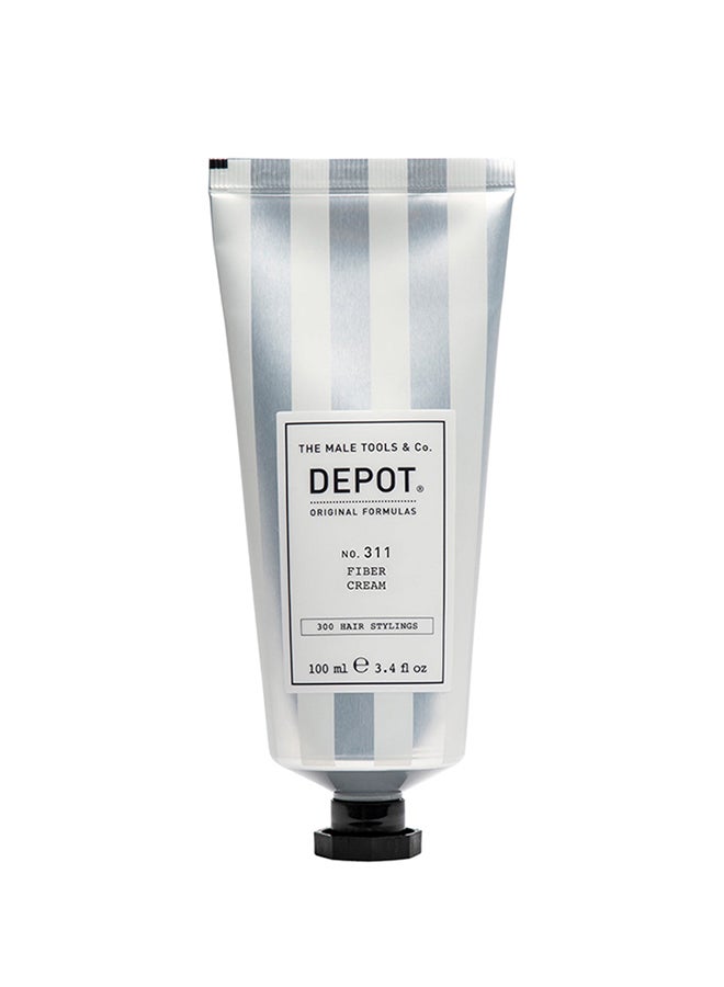 Fiber Hair Styling Cream - Provides a Flexible, Medium Hold & a Natural Finish, Great for Textured Looks (100 ml)