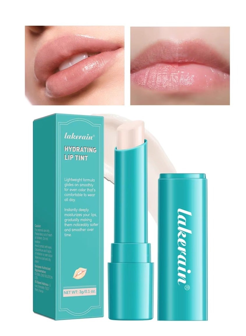 Hydrating Lip Tint Tinted Lip Balm Hydrating Moisturizer Lip Tint Lipstick Non Sticky Long Lasting Nourishing Soft Smooth Lip Care Moisturizing Stick Lip Gloss Clear Shimmer 01
