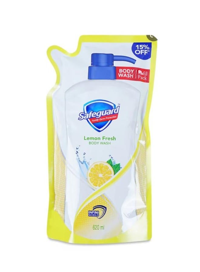 Lemon Fresh Body Wash Pouch 620 ml