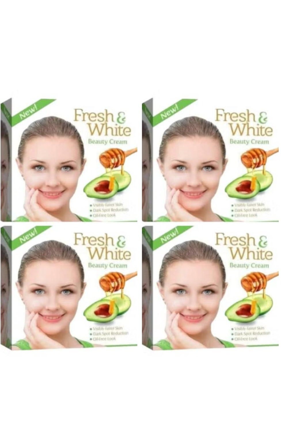 Beauty Cream For Whitening Face & Body With Avocado & Honey 30 g 4 Pcs