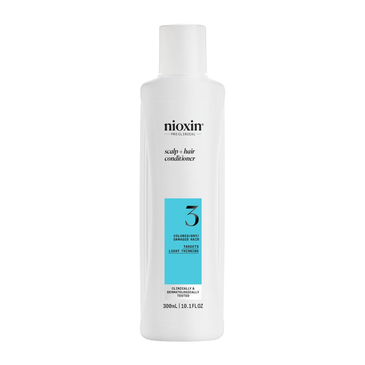 Nioxin System 3 Scalp + Hair Conditioner | For Colored or Damaged Hair with Light Thinning | With Niacinamide and Biotin | 10.1 Fl oz.