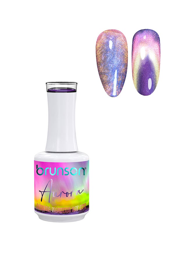 Cat Eye Gel Polish 15ml Aurora Reflective Sparkly Diamond Gel Effect Magnetic French Manicure Pedicure Gel Nail Polish Salon Quality Chip Resistant Gel Nail Extensions UV Gel Nail Paint for Nail Art