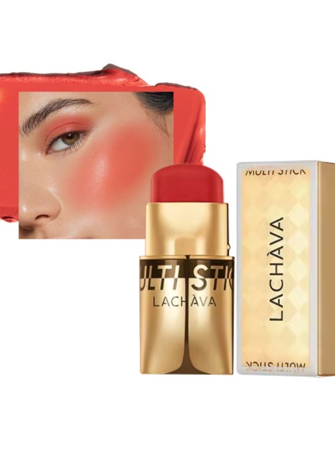 Multi Stick Blush for Eyeshadow and Lipstick Eyeshadow Lipstick and Face Blusher Cream 3 in 1 Non Sticky Moisturizing Hydrating Smooth Face Blush Makeup Lipstick 8G 03