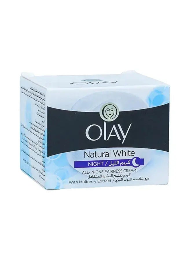 Natural White, Night, All-In-One Fairness Cream