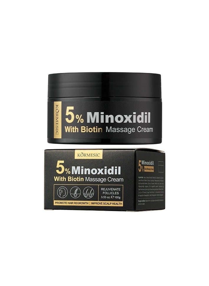 Minoxidil Scalp Massage Cream - 100g Anti-Hair Loss Scalp Treatment