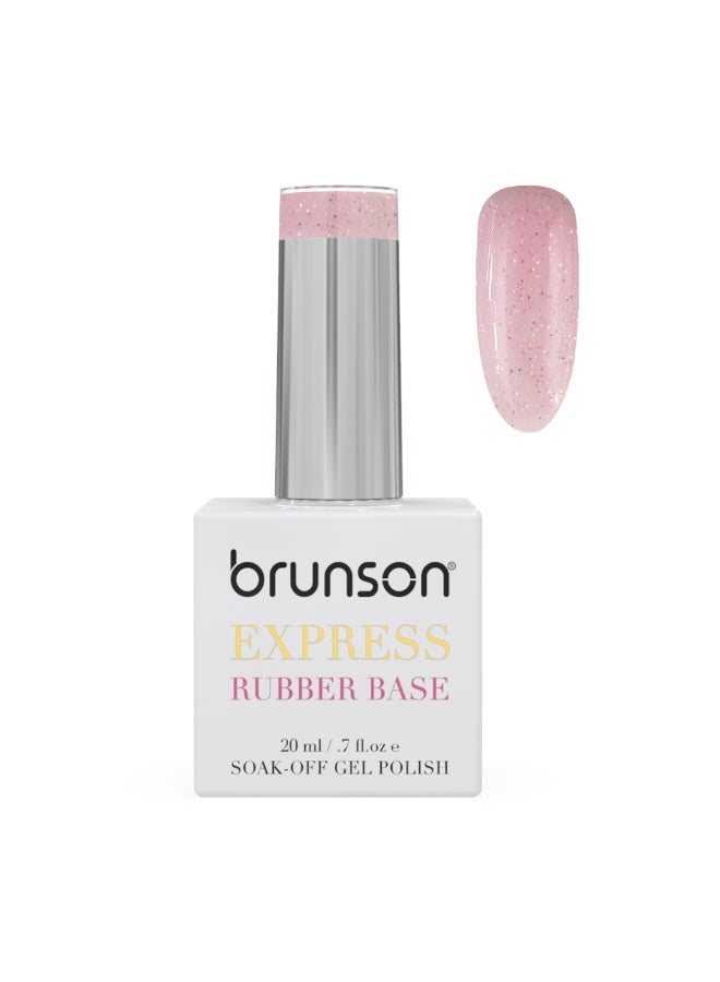Rubber Base Gel Nail Polish 20Ml - French Rubber Base Coat Long-Lasting, Durable And Chip-Resistant Nail Strengthener Gel Nail Polish Base Coat For Manicure And Pedicure