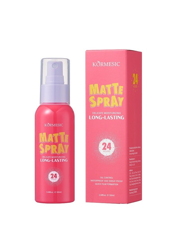 Matte Finish Setting Spray - 100ml Long-Lasting Oil-Control Makeup Fixer