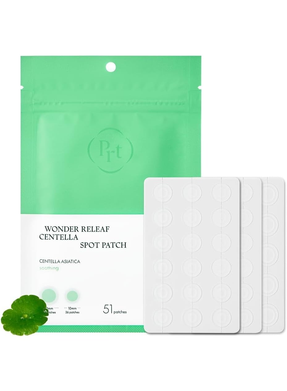 PURITO Wonder Releaf Centella Hydrocolloid Acne Spot Patches Blemish Care 51 Patches