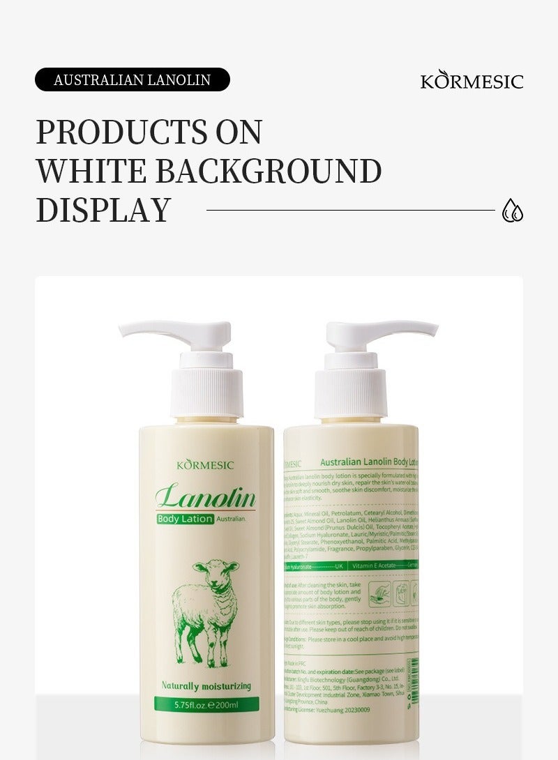 Sheep Oil Body Lotion 200ml | Hydrating & Nourishing Full-Body Care