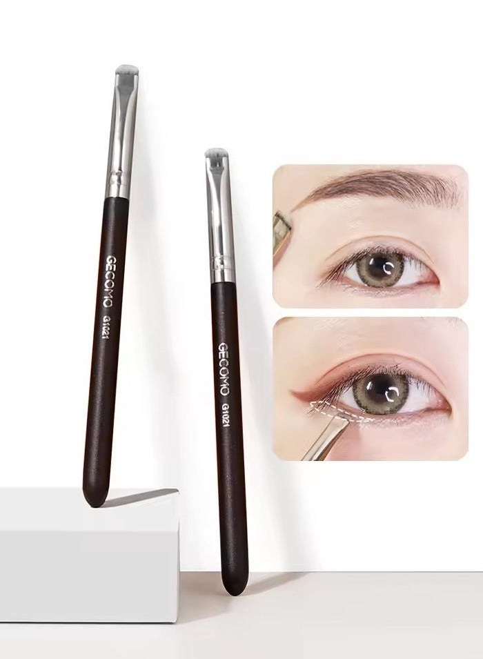 1pc Eyeliner brush eyebrow brush do not eat powder easy overhand blade flat head brush circular arc brush eye repair makeup brush