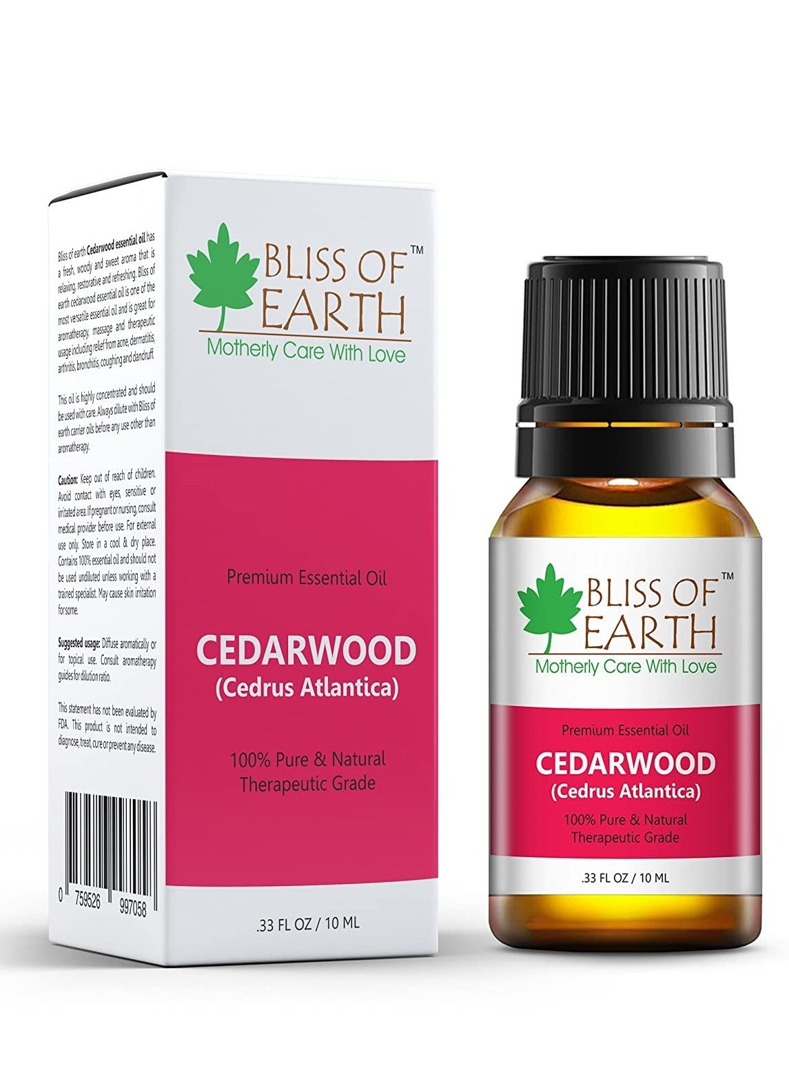 Cedarwood essential Oil 10ml Therapeutic Grade Essential Oils – Ideal For Aromatherapy