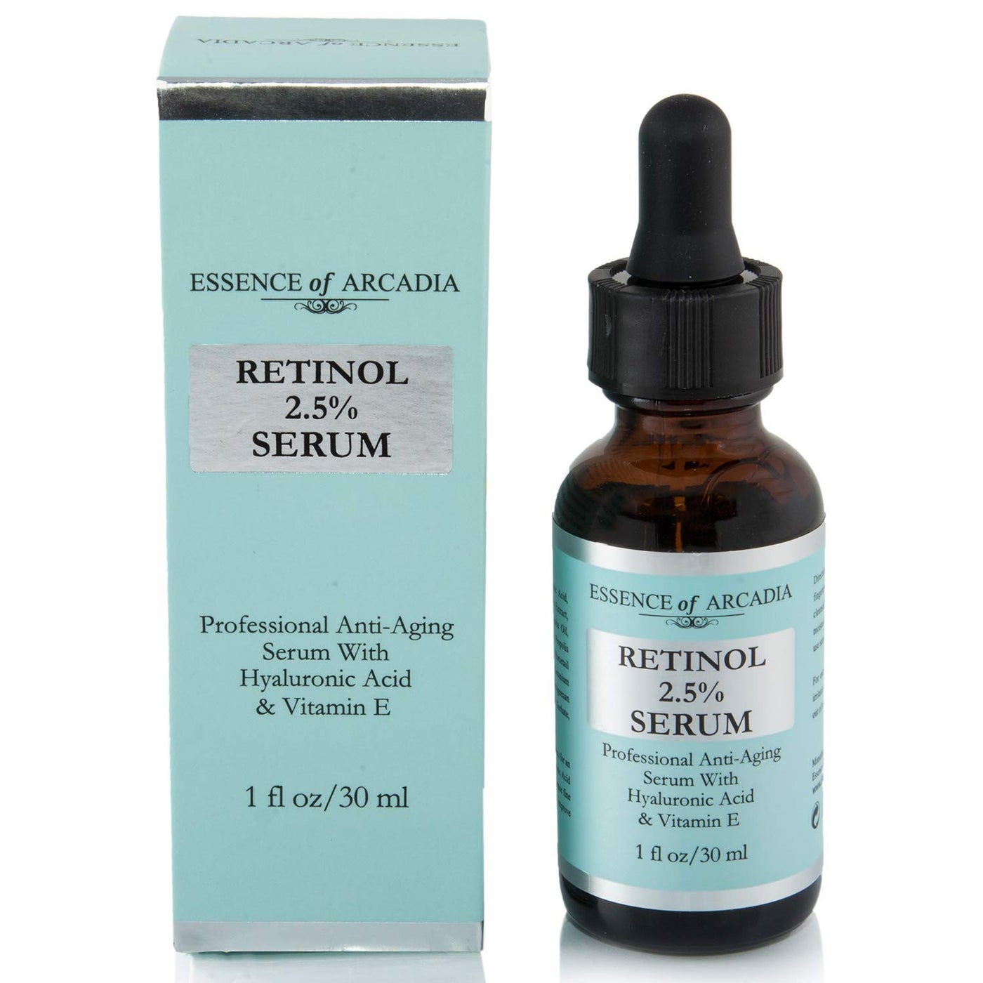 Retinol 2.5% Serum - Professional Anti- Aging Serum With Hyaluronic Acid and Vitamin E