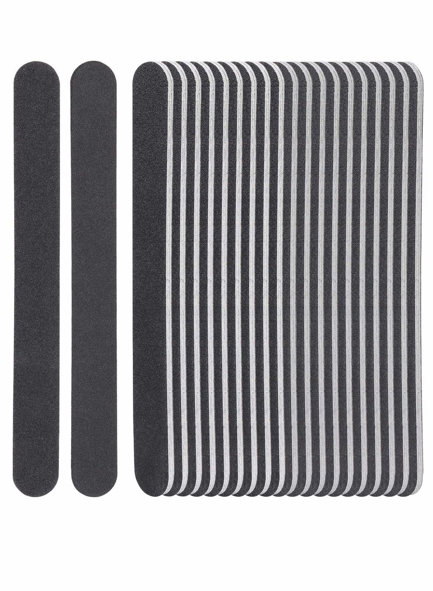 Nail File Set, 50Pcs Double Sided 100/180 Grit Fingernail Files for Professional Manicure Pedicure Tools Home and Salon Use