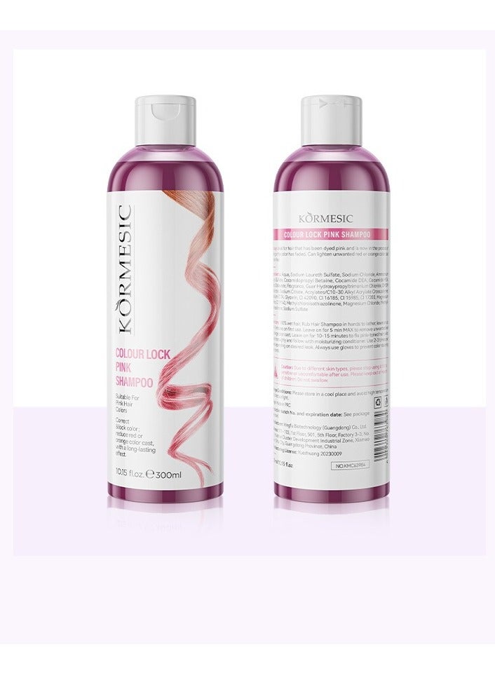Color Lock Pink Shampoo 300ml - Toning & Protecting