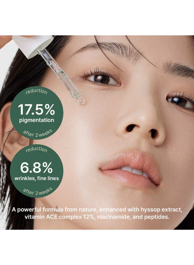 Hyssop Glow Serum, 10% Niacinamide, 12% Vitamin A,C,E - Hydrating, Moisturizing, Anti-Aging Serum for Korean Glass Skin - image 4