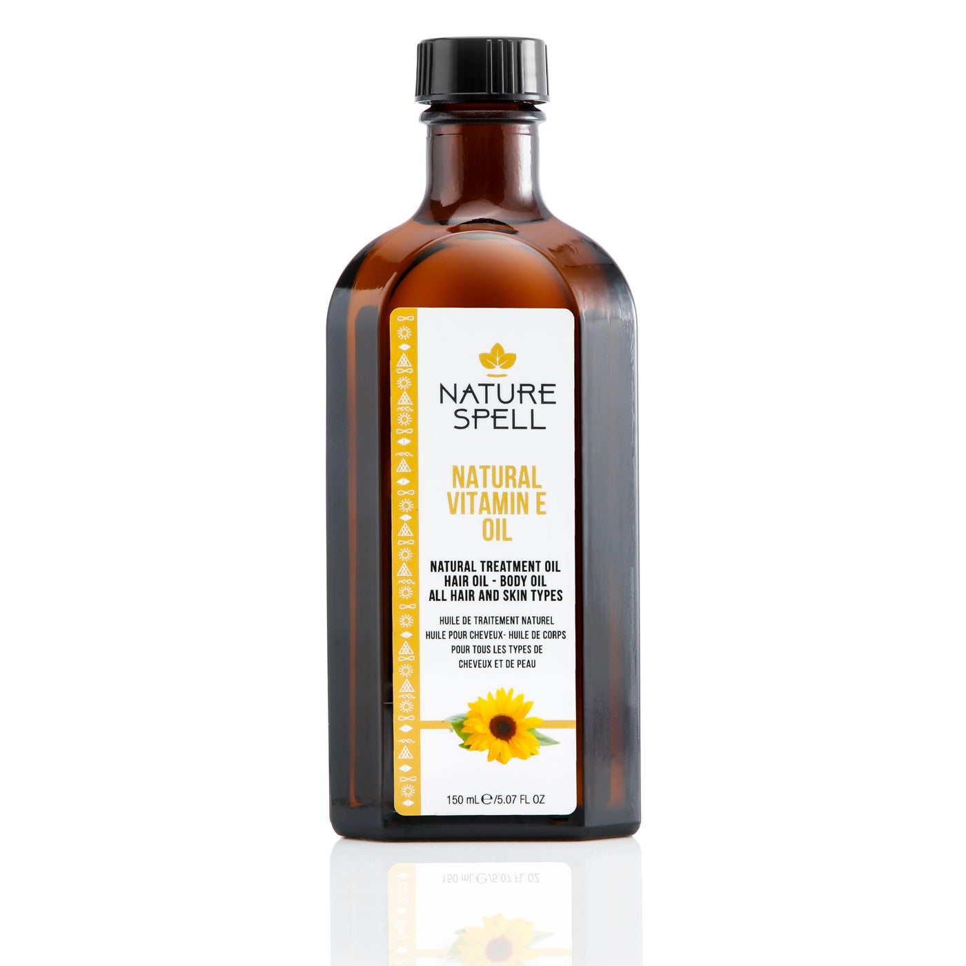 Nature Spell Vitamin E Oil for Hair Growth, Pre-Diluted Oil to Prevent Breakage & Restore Shine, Nourishes Dry Strands and Soothes Split Ends, Multipurpose Use, For All Hair Types, Vegan, 5.07 Fl Oz