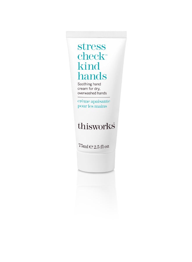 Calming Stress Check Hand Cream with Lavender & Ylang Ylang - Hydrates Dry Hands While Relieving Tension and Promoting Calm (75 ml)