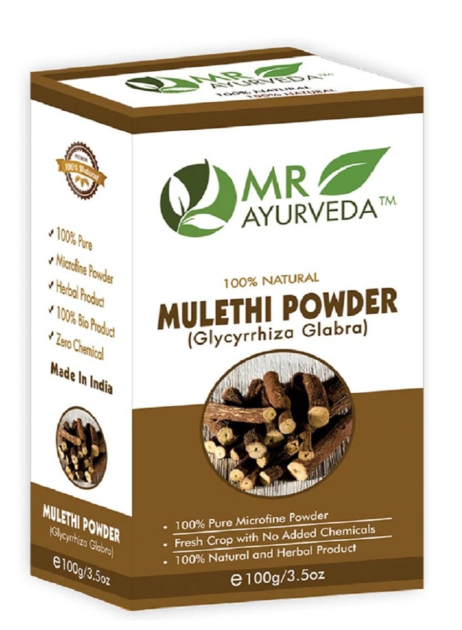 100% Organic Mulethi Powder Mulethi Powder for Skin  Mulethi Powder for Face Mulethi Powder for Skin Whitening 100 Grams