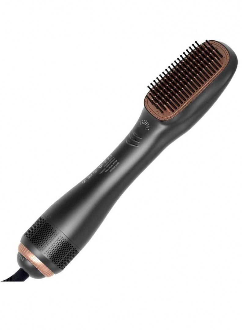 2 In 1 Professional Hair Dryer Brush Straightening Brush Hot Air Styling Comb Electric Hair Straightener Styler