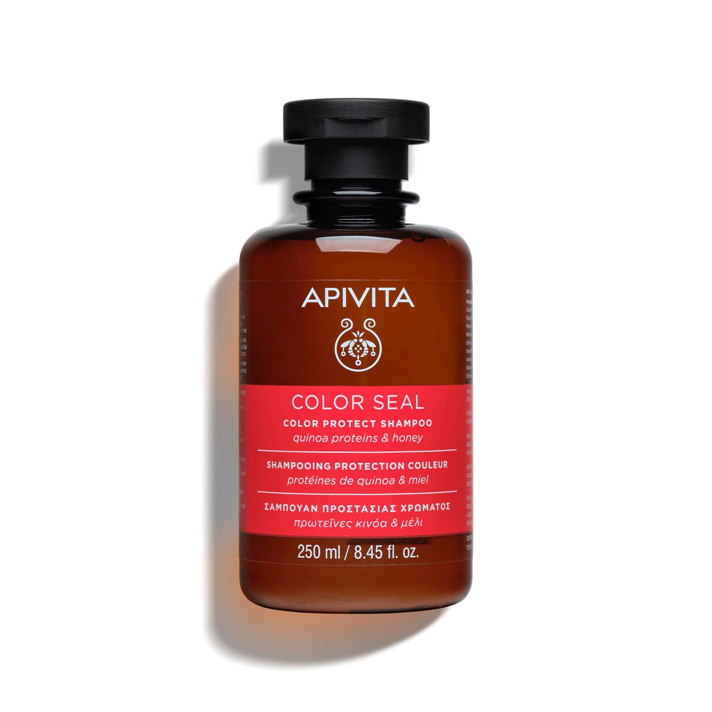 Apivita Color Seal Protecting Shampoo | Maintains Color & Moisturizes with Quinoa & Honey, 250 mL / 8.45 Fl Oz