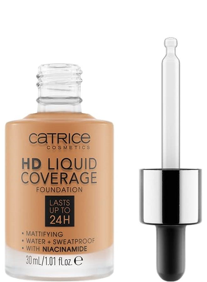HD Liquid Coverage Foundation | High & Natural Coverage | Vegan & Cruelty Free (065 | Bronze Beige)
