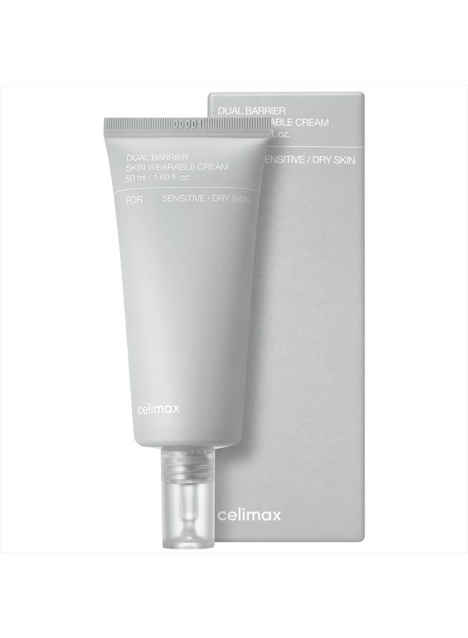 Dual Barrier Skin Wearable Cream - with 5 Complex Ceramides, Hyaluronic Acid, Panthenol, 50ml