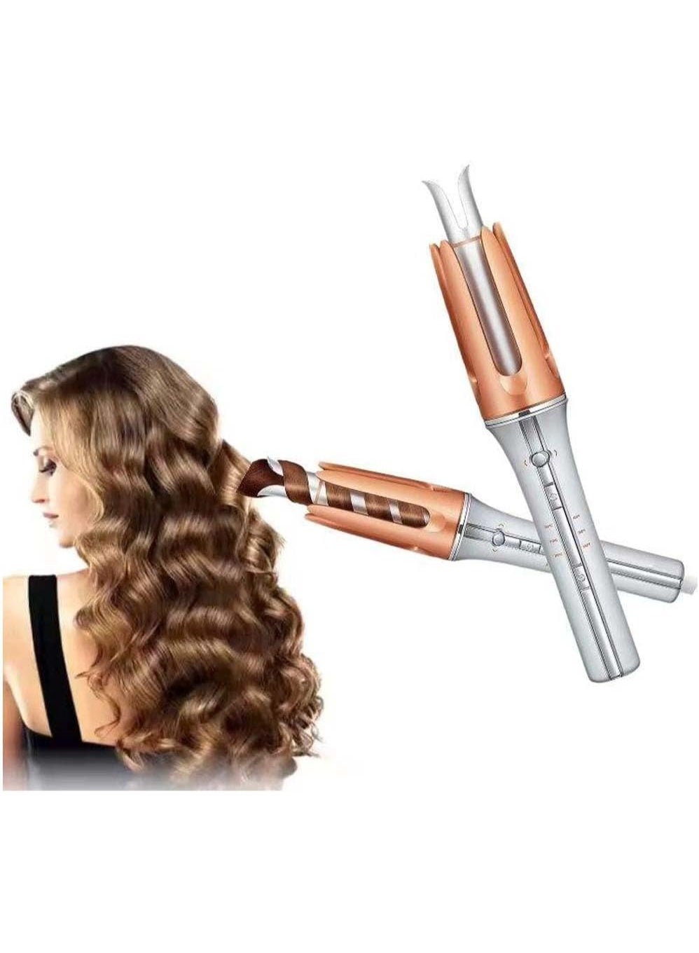 Automatic Hair Curler with Negative Ion Technology - Electric Hair Styler for Long-Lasting Curls & Natural Waves, Fast Heating Ceramic Barrel, Adjustable Temperature Settings, Anti-Tangle Design, Lightweight & Portable Hair Curling Tool for Women