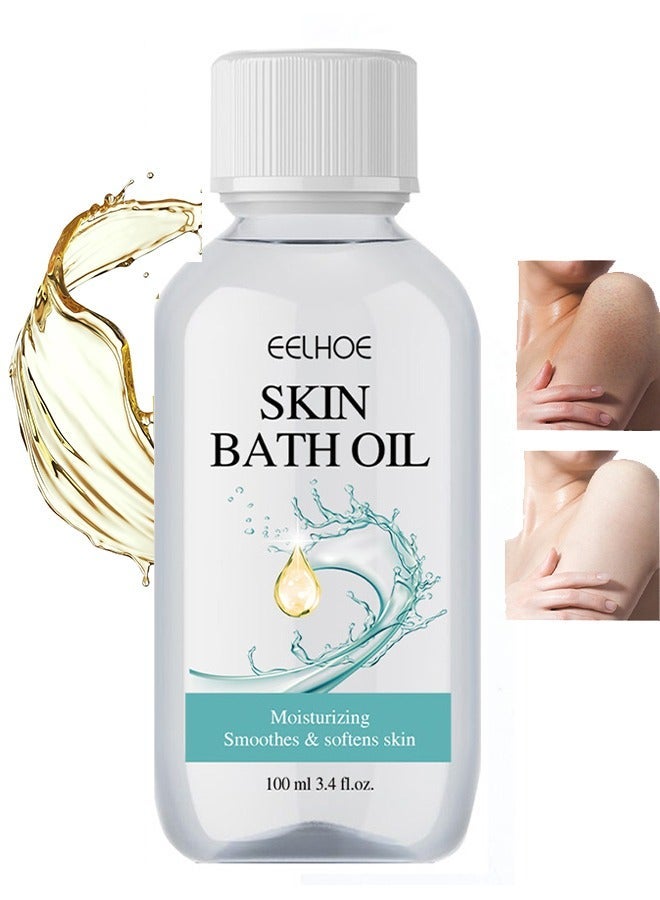Skin Bath Oil，Skin Bath Oil So Soft Sensual, Original Skin Bath Oil So Soft, Skin Moisturizing Smoothes & Softens Skin Soft, Original Bath Oil for Women Men 100ml