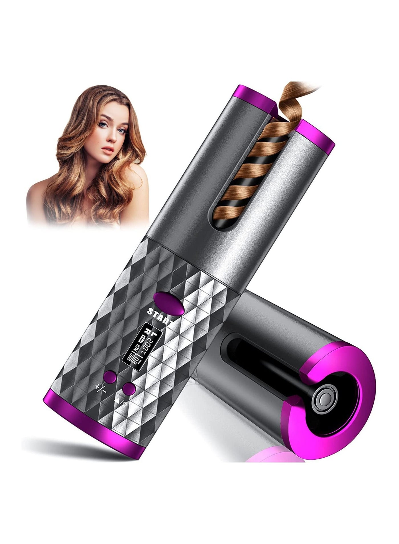 New Wireless hair curler automatic curly hair machine professional cordless portable USB auto curling iron
