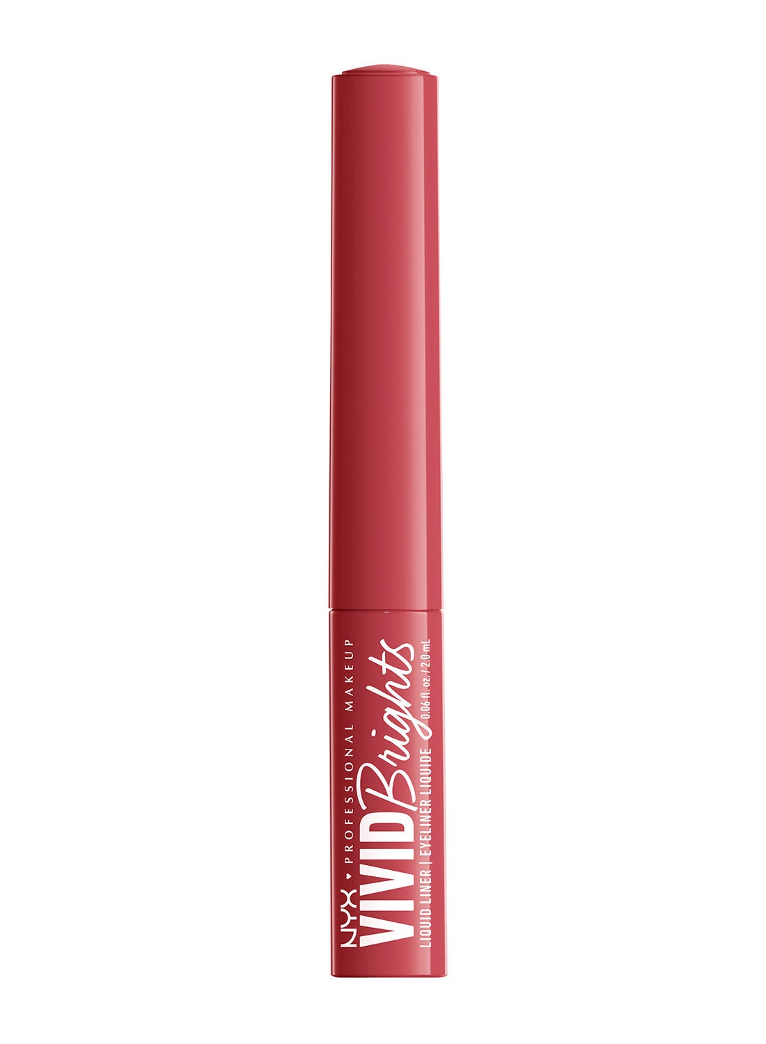 Vivid Brights Colored Liquid Eyeliner - On Red