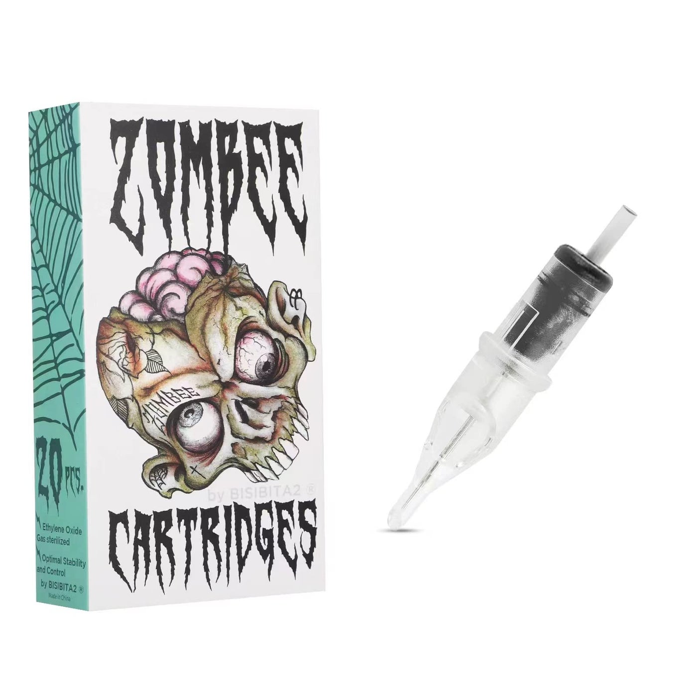 BISIBITA2 Zombee Disposable Tattoo Needle Silicon Cartridge 20Pcs (1205RL)