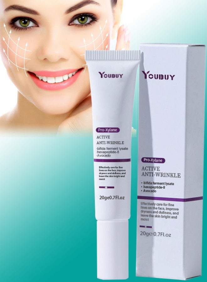 Pro Xylane Anti Wrinkle Cream Reduce File Lines and Wrinkles Improve Dark Circles and Puffiness for Youthful Bright Eyes Anti Oxidation Under Eye Cream Hydration Anti Aging face cream 20g