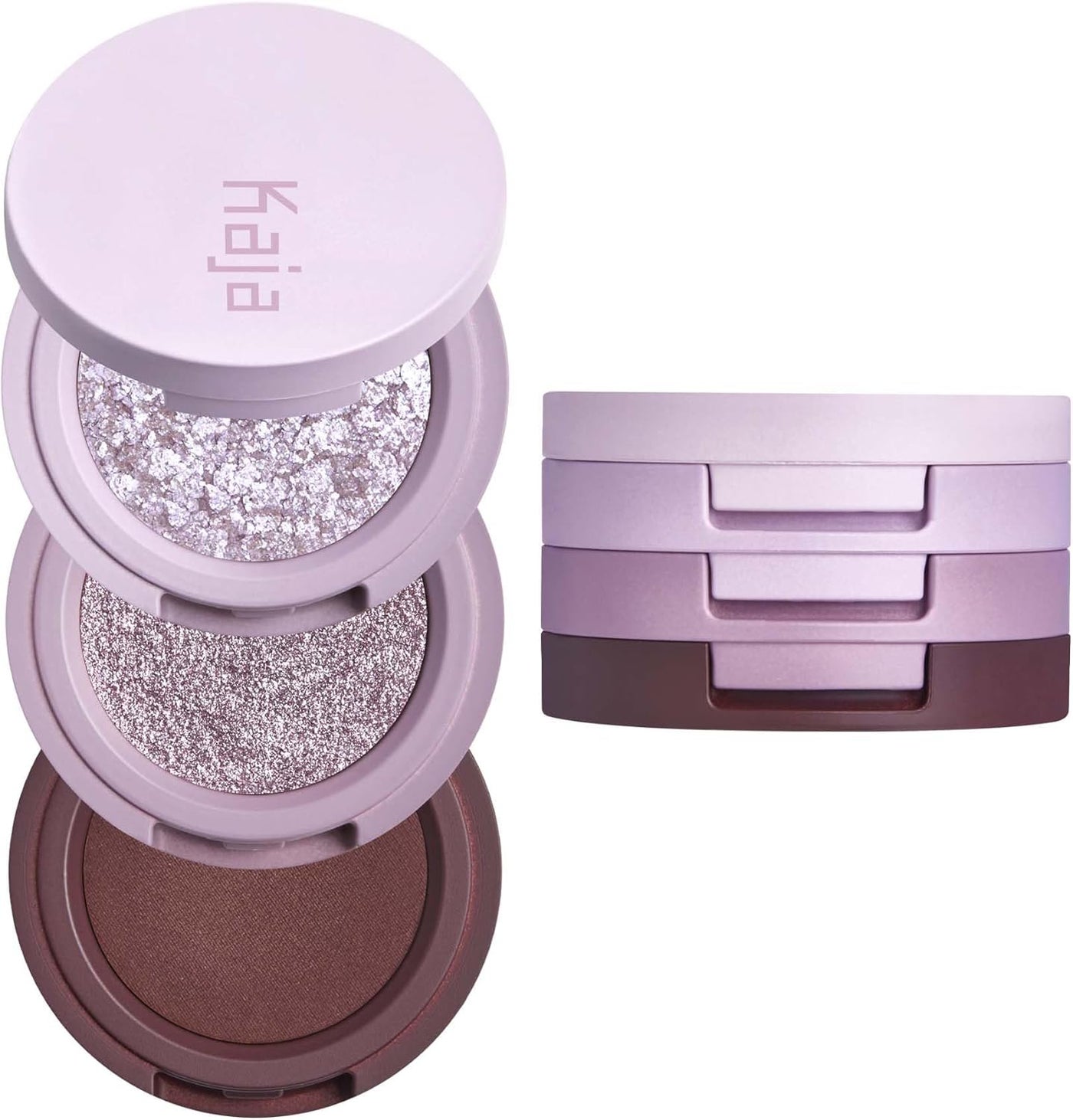 Beauty Bento Eyeshadow Trio - Taro Bubble Tea - 3 in 1 Mosaic Chrome Shimmer Matte Eye Shadow Palette - Long Lasting Blendable Pigmented Vegan Cruelty Free Compact Makeup