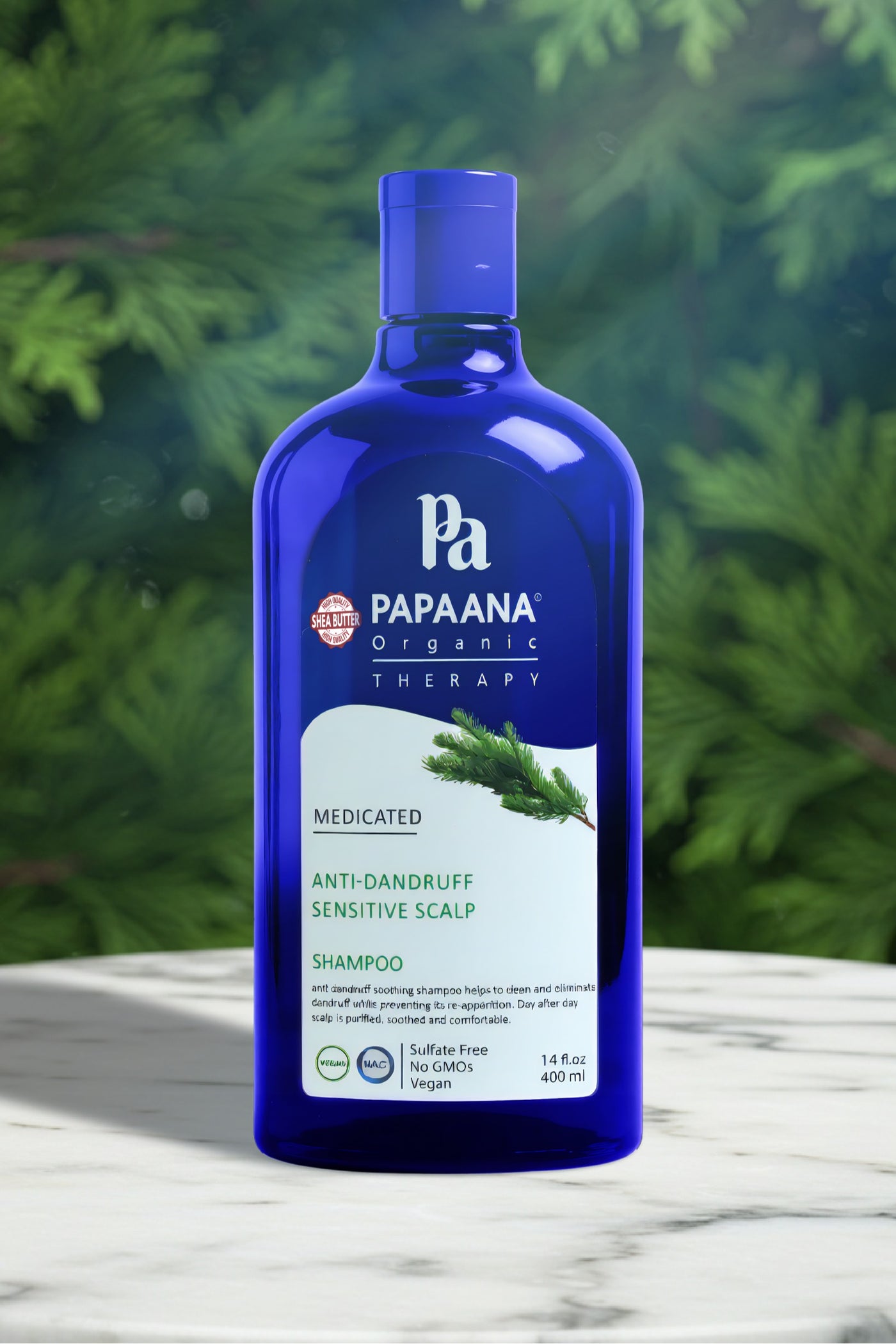 Anti-Dandruff Sensitive Shampoo with Shea Butter – 400ml, Gentle & Hydrating Solution for Sensitive Scalps with Shea Butter