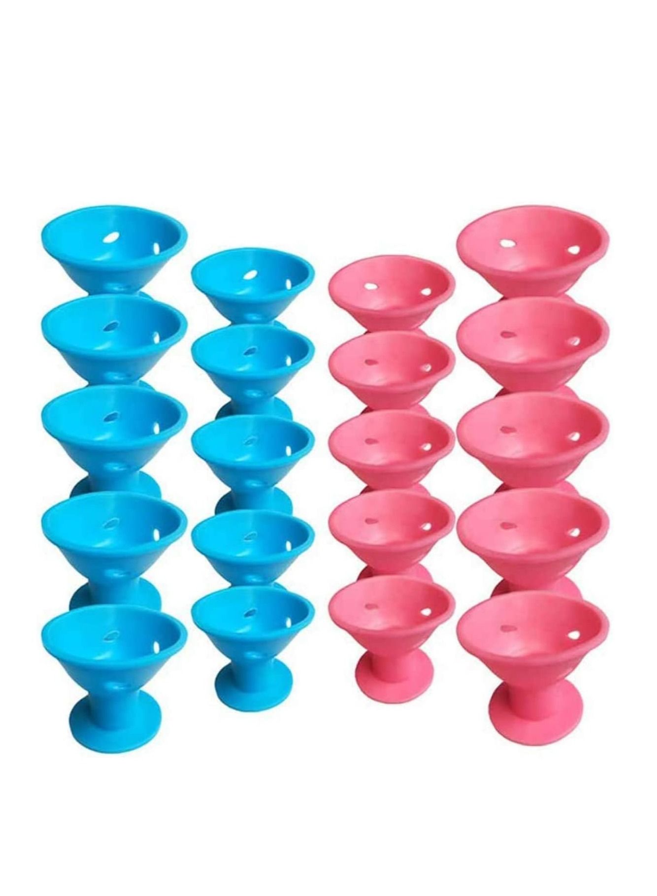 20 Pcs Silicone Hair Curlers Set,Magic Hair Rollers No Heat Hair Curlers Easy Styling Sleep In Hair Curlers Creative DIY Styling Tools