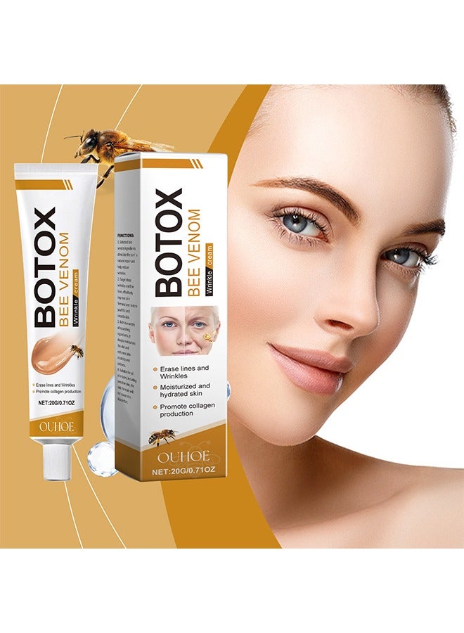Botox Bee Venom Wrinkle Cream, Anti-Wrinkle Firming & Moisturizing Multi-Purpose Cream, Upgrade Bee Venom Skin Treatment for Wrinkle Removal, Suitable for All Skin Types (20ml)