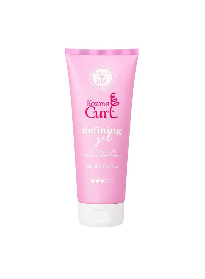 Gel 6.76 fl oz 200ml, Silicone Free, Curly Hair Gel, For all Curl Types, Hair Gel for Curly Hair, Curl Defining Gel, Styling Gel for Curly Hair, Curly Hair Products