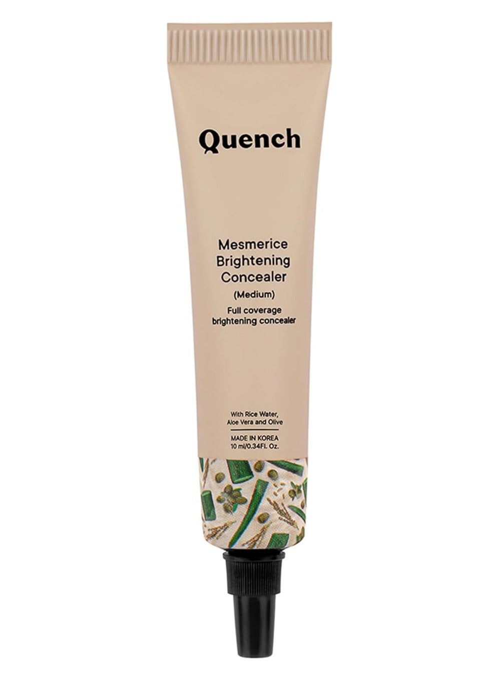 BOTANICS Brightening Natural Cream Concealer With Rice Water & Aloe Vera | For All Skin Types Conceals Dark Circles & Brightens Under Eyes | Made In Korea (Medium), 10Ml